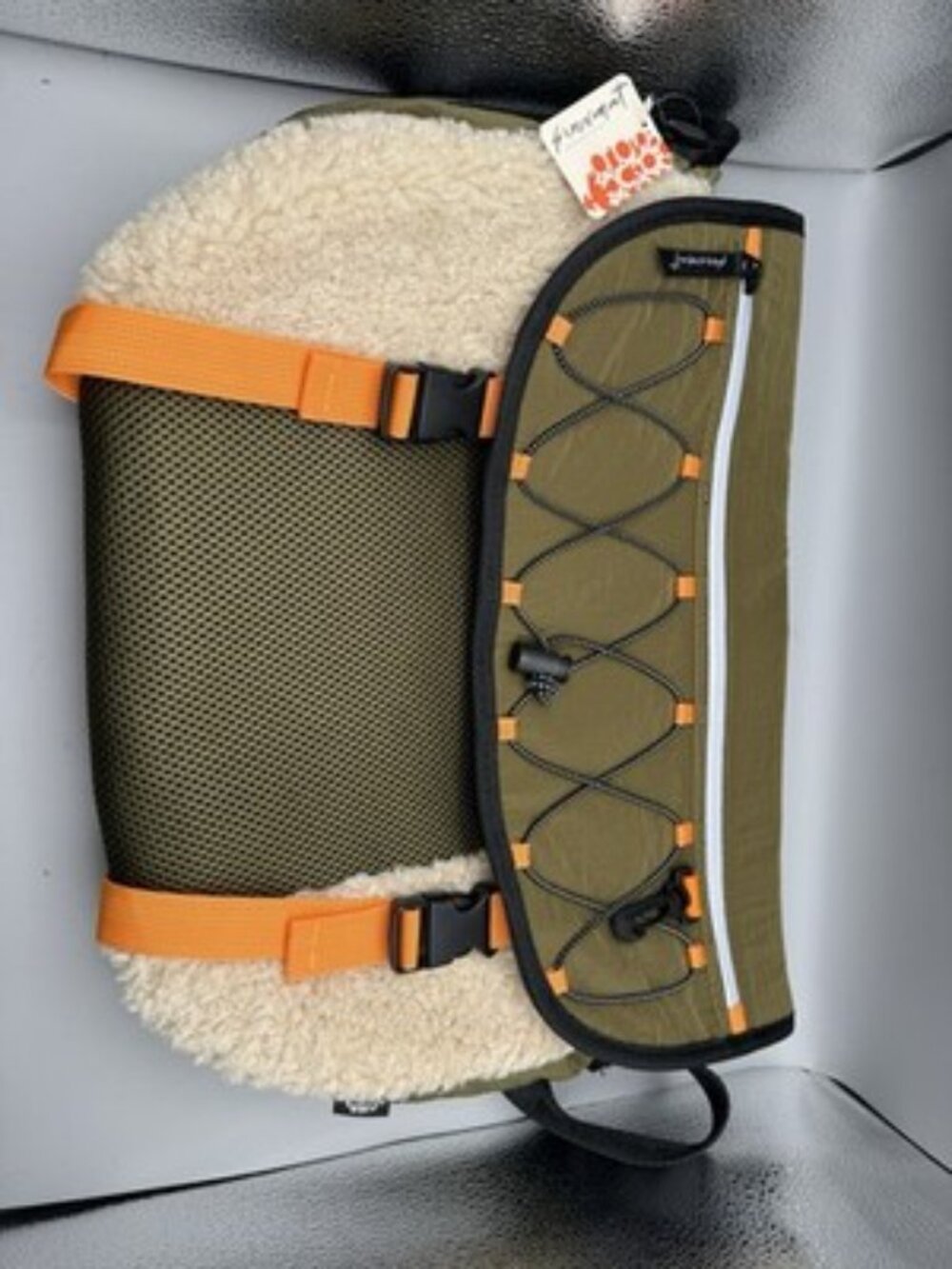 NWT Free People Movement Playoff Sherpa Messenger Bag Olive Green Adult Utility - Picture 2 of 9